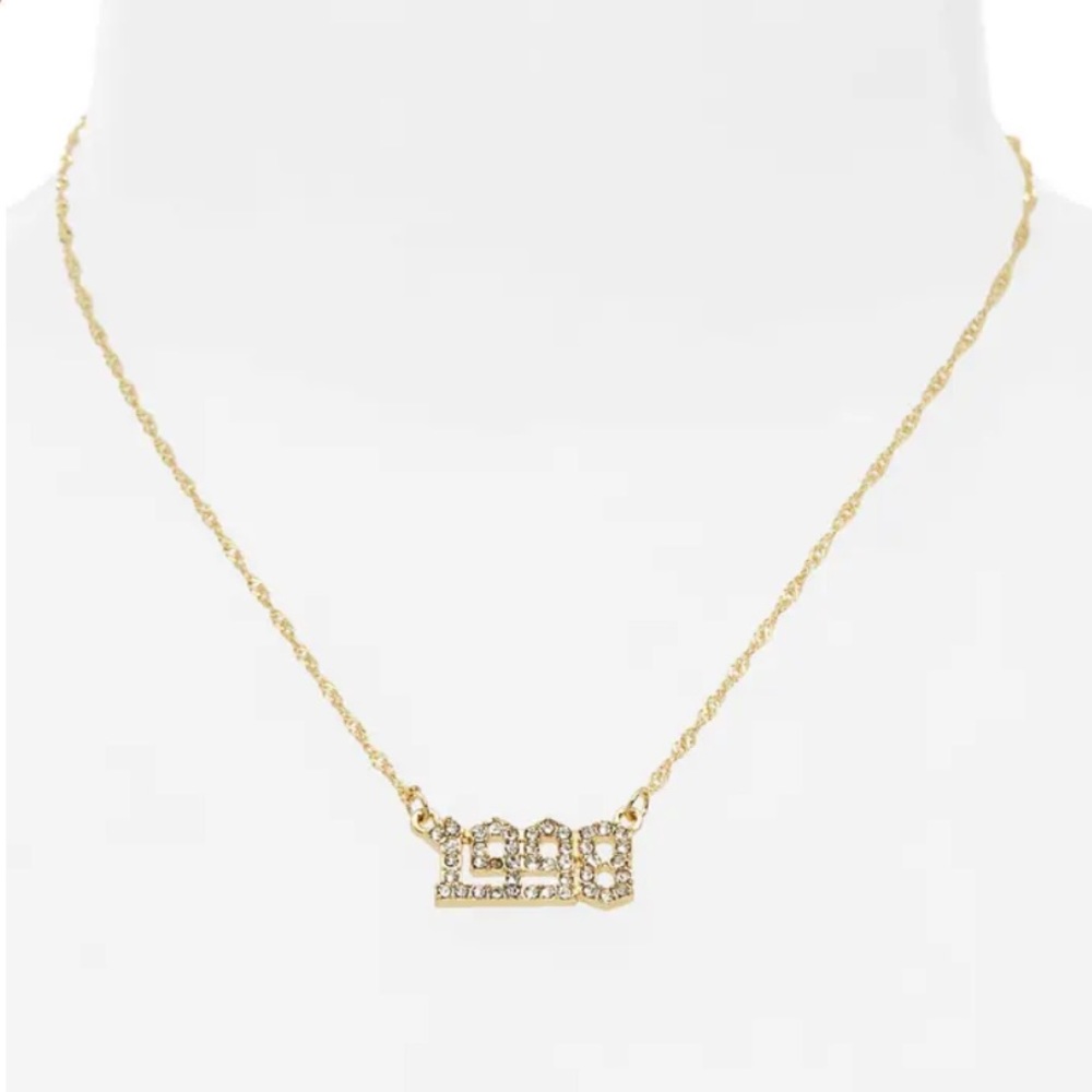 🌟5 for $25🌟 NWT Crystal Birth Year Pendant Necklace - 1998